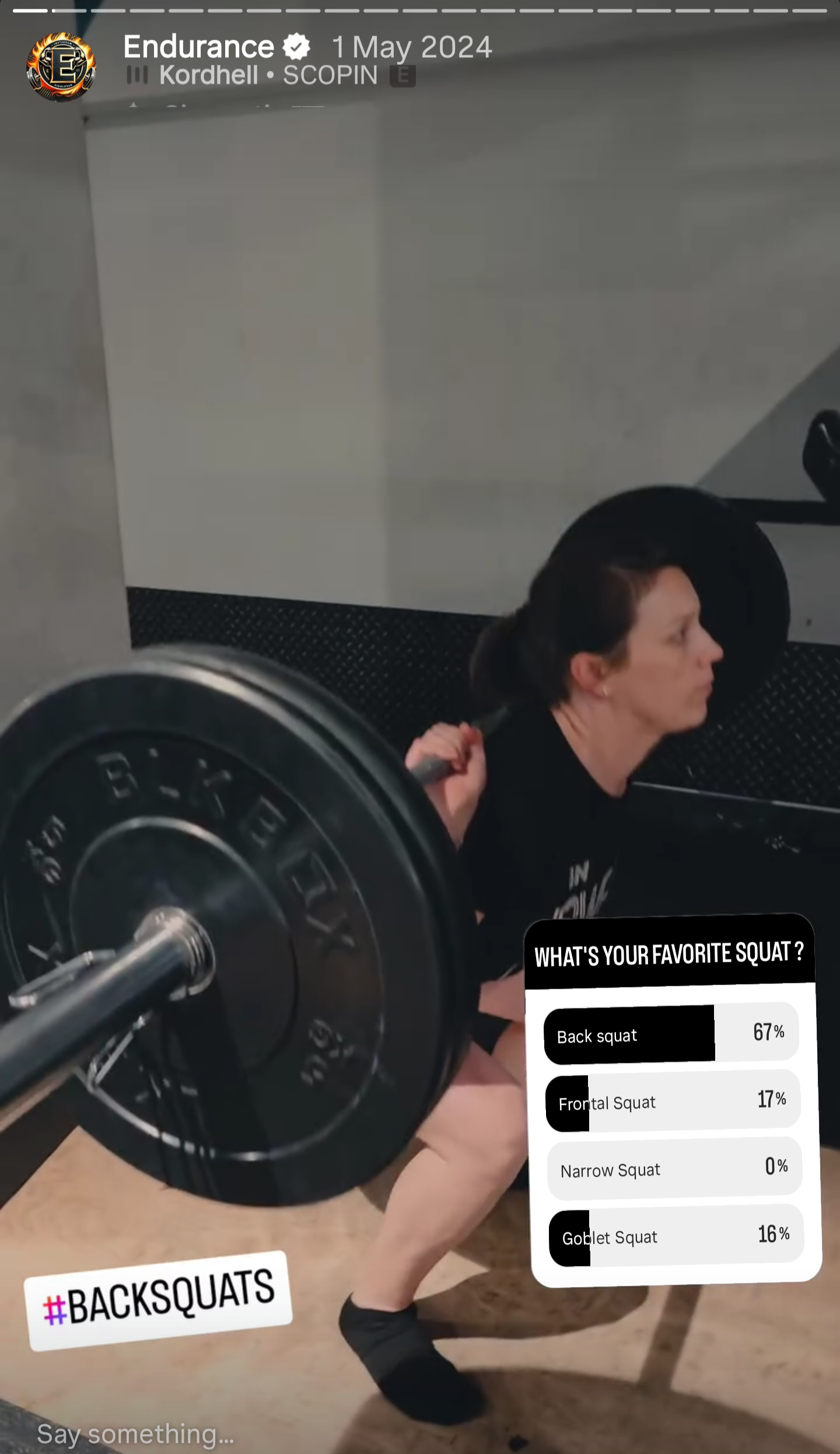 Instagram highlight walking through a protein-forward meal